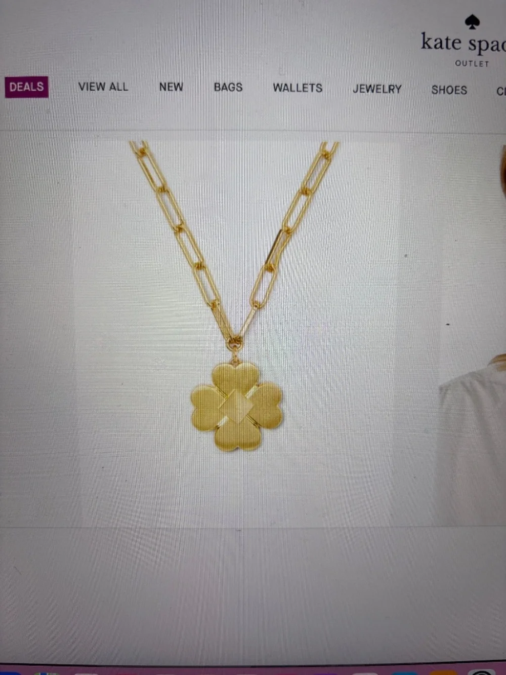 Kate spade- spade flower necklace